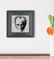 BK Gift Atatürk Tasarımlı Ahşap Çerçeveli Taş Duvar Dekoru-40