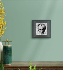 BK Gift Atatürk Tasarımlı Ahşap Çerçeveli Taş Duvar Dekoru-40