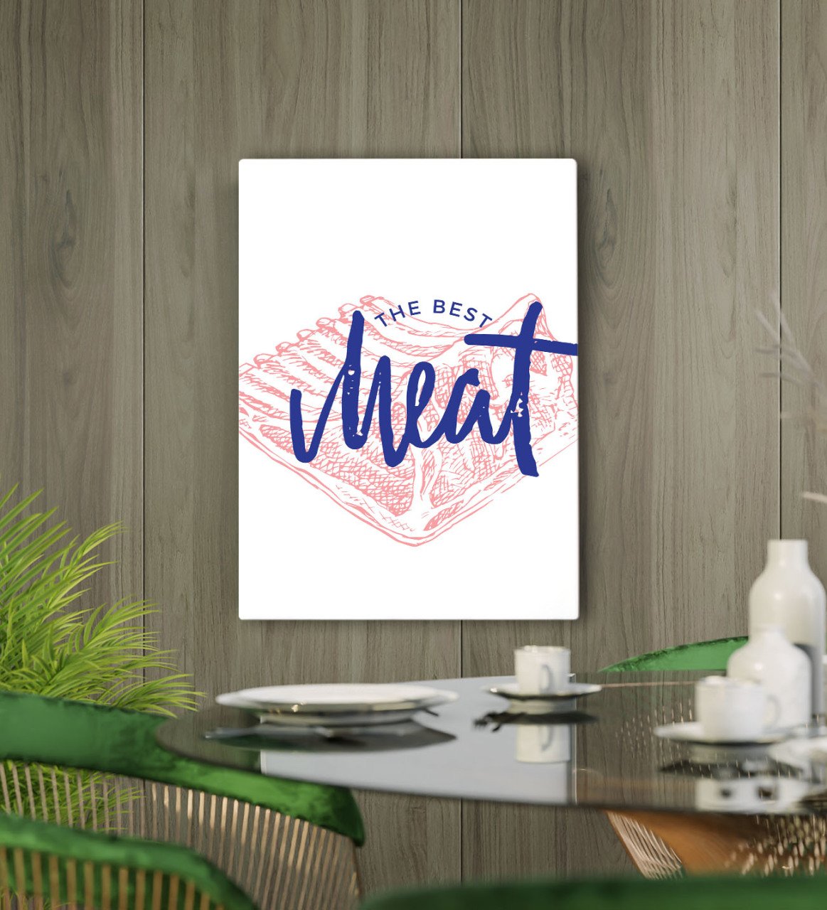 BK Gift Cafe & Bar & Restaurant Konseptli Kanvas Tablo 50x70cm-40