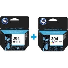 Hp 304 Siyah N9K06AE + Hp 304 Renkli N9K05AE Avantaj Kartuş Seti