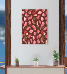 BK Gift Cafe & Bar & Restaurant Konseptli Kanvas Tablo 30x50cm-41