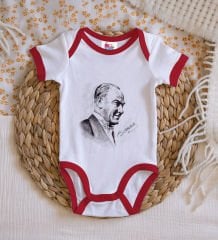 BK Kids Atatürk Temalı Kırmızı Bebek Body Zıbın-10