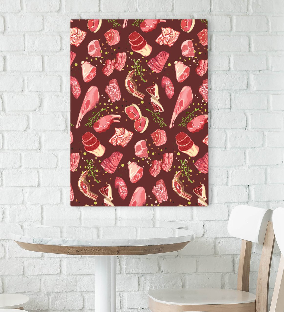 BK Gift Cafe & Bar & Restaurant Konseptli Kanvas Tablo 70x100cm-41