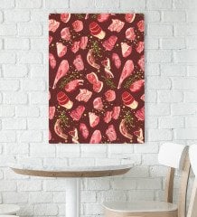 BK Gift Cafe & Bar & Restaurant Konseptli Kanvas Tablo 70x100cm-41
