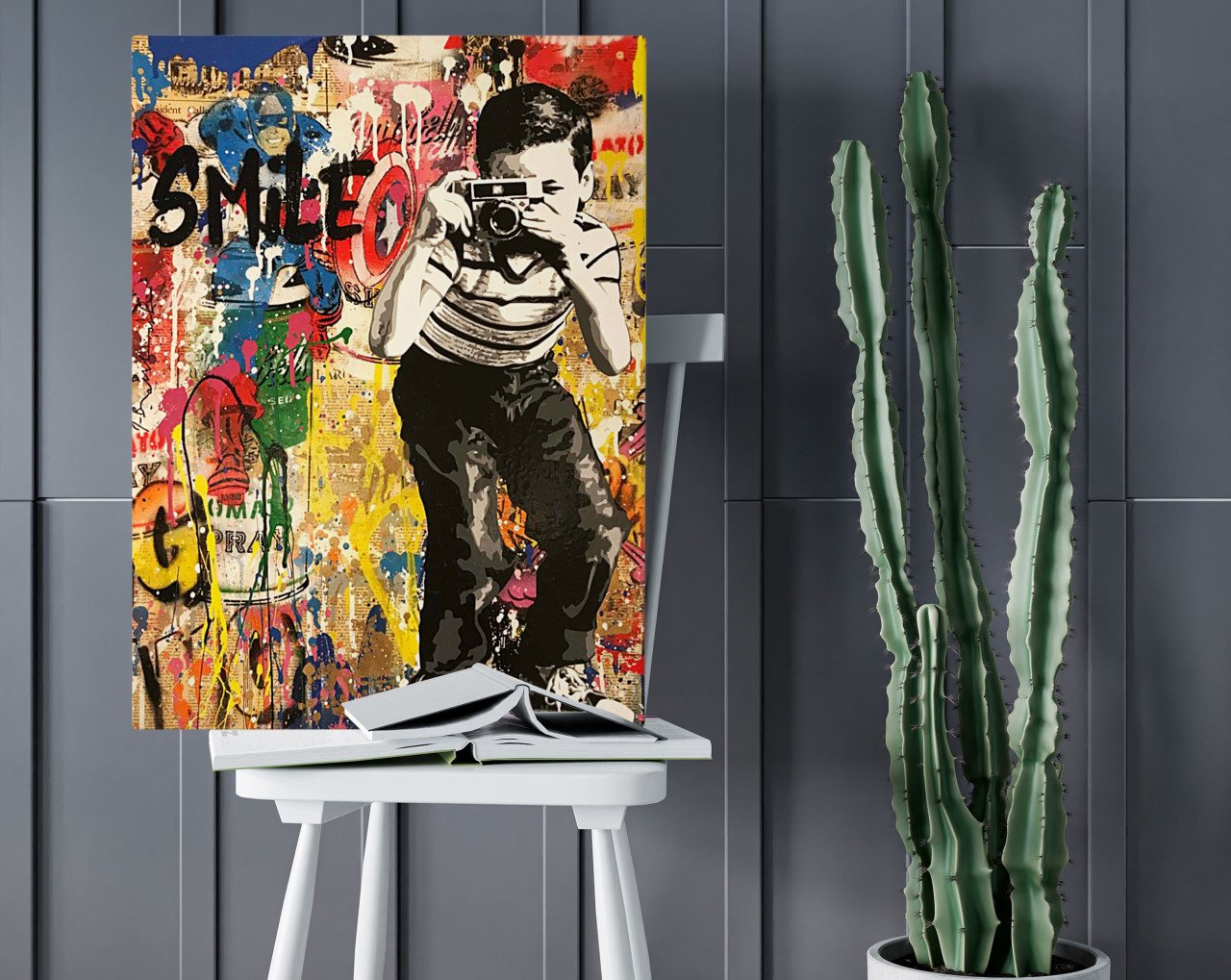 BK Home Photographer Boy Tasarımlı Kanvas Tablo 50x70cm-1