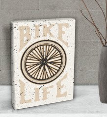 BK Gift Bike Life Tasarımlı Dekoratif Mini Kanvas Tablo 15x20cm-1