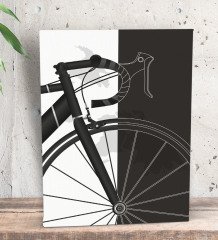 BK Gift Bisiklet Tasarımlı Dekoratif Mini Kanvas Tablo 15x20cm-1