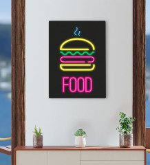 BK Gift Cafe & Bar & Restaurant Konseptli Kanvas Tablo 30x50cm-43