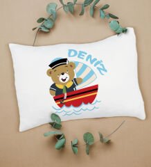 BK Kids Kişiye Özel İsimli Bebek Battaniye ve Yastık Hediye Seti, Yeni Doğan Bebek Hediyesi, Bebek Uyku Seti-1