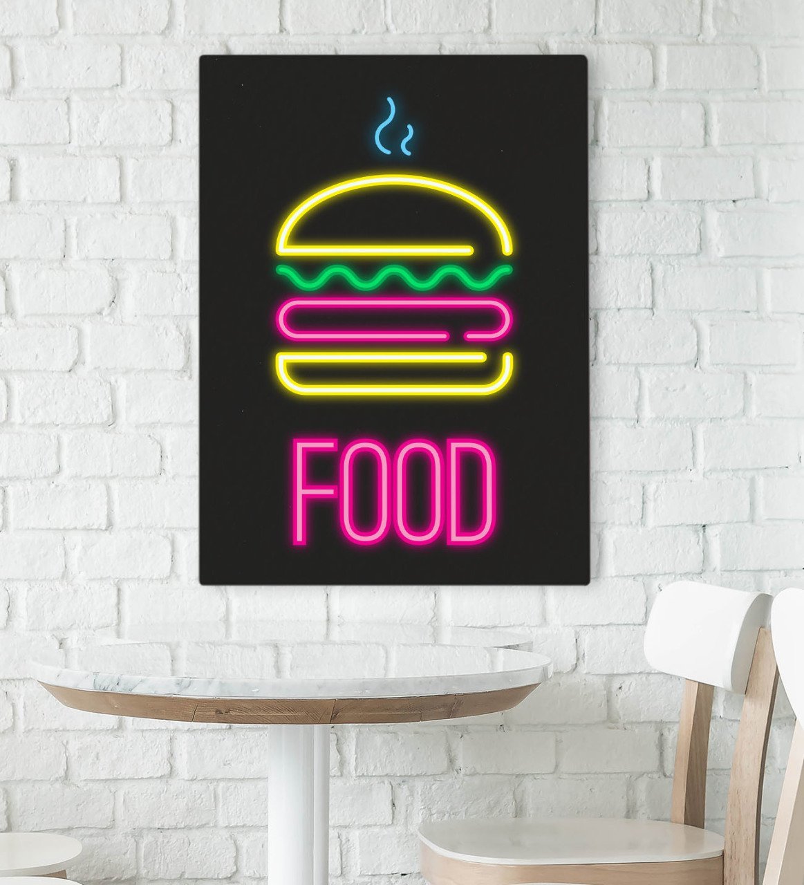 BK Gift Cafe & Bar & Restaurant Konseptli Kanvas Tablo 70x100cm-43