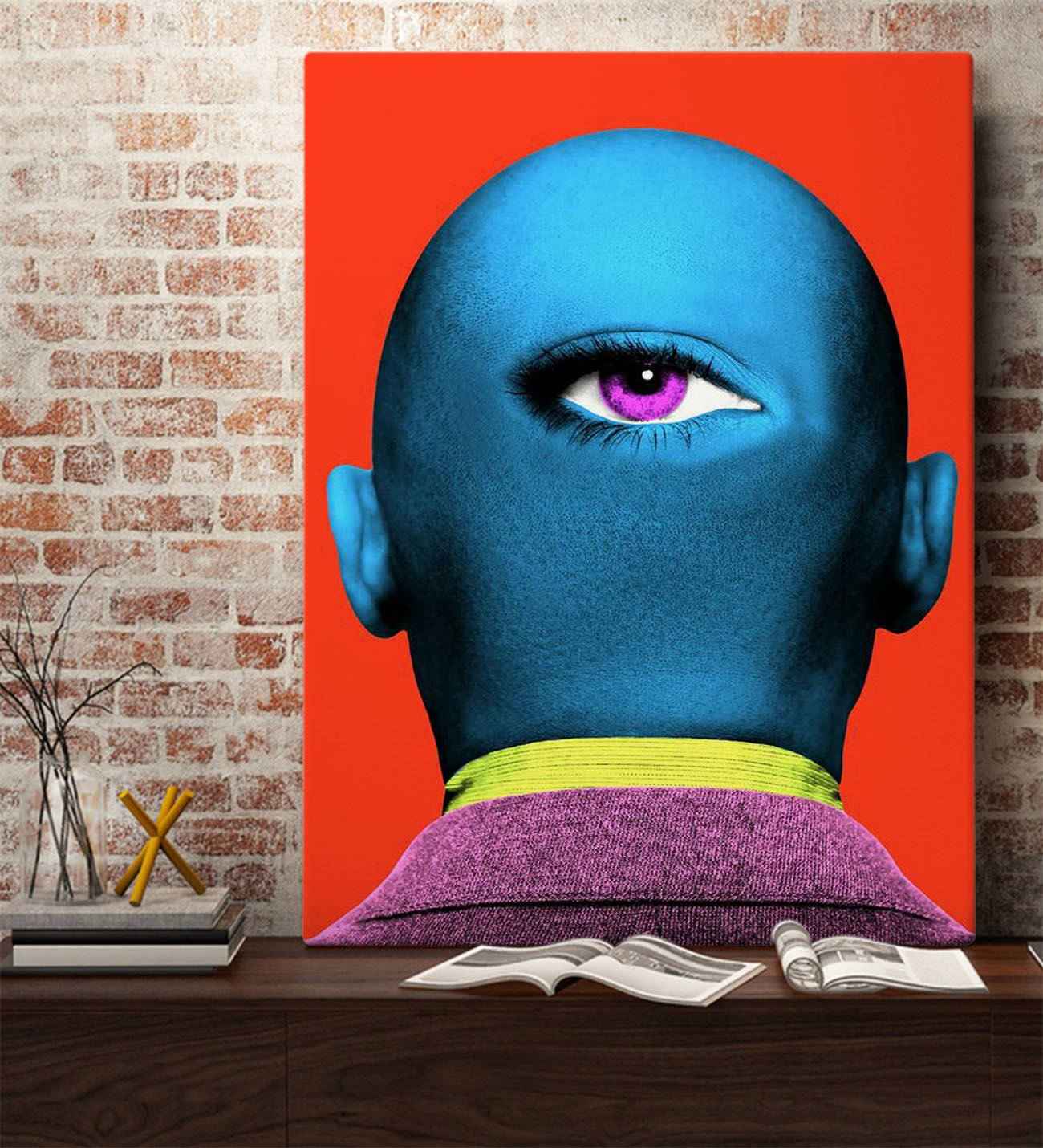 Bk Gift Fantastic Tasarımlı Kanvas Tablo-38 70X100CM Ev Dekorasyonu, Ev Hediyesi