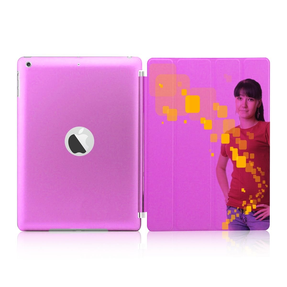 Kişiye Özel Ipad Air Smart Cover Kılıf - Pembe