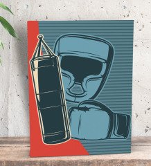 BK Gift Boks Tasarımlı Dekoratif Mini Kanvas Tablo 15x20cm-1