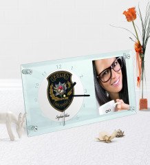 Kişiye Özel Polis Özel Harekat Temalı Masaüstü Cam Saat