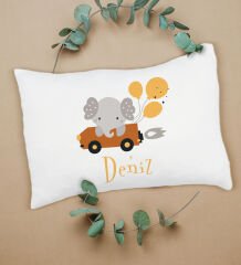 BK Kids Kişiye Özel İsimli Bebek Battaniye ve Yastık Hediye Seti, Yeni Doğan Bebek Hediyesi, Bebek Uyku Seti-6