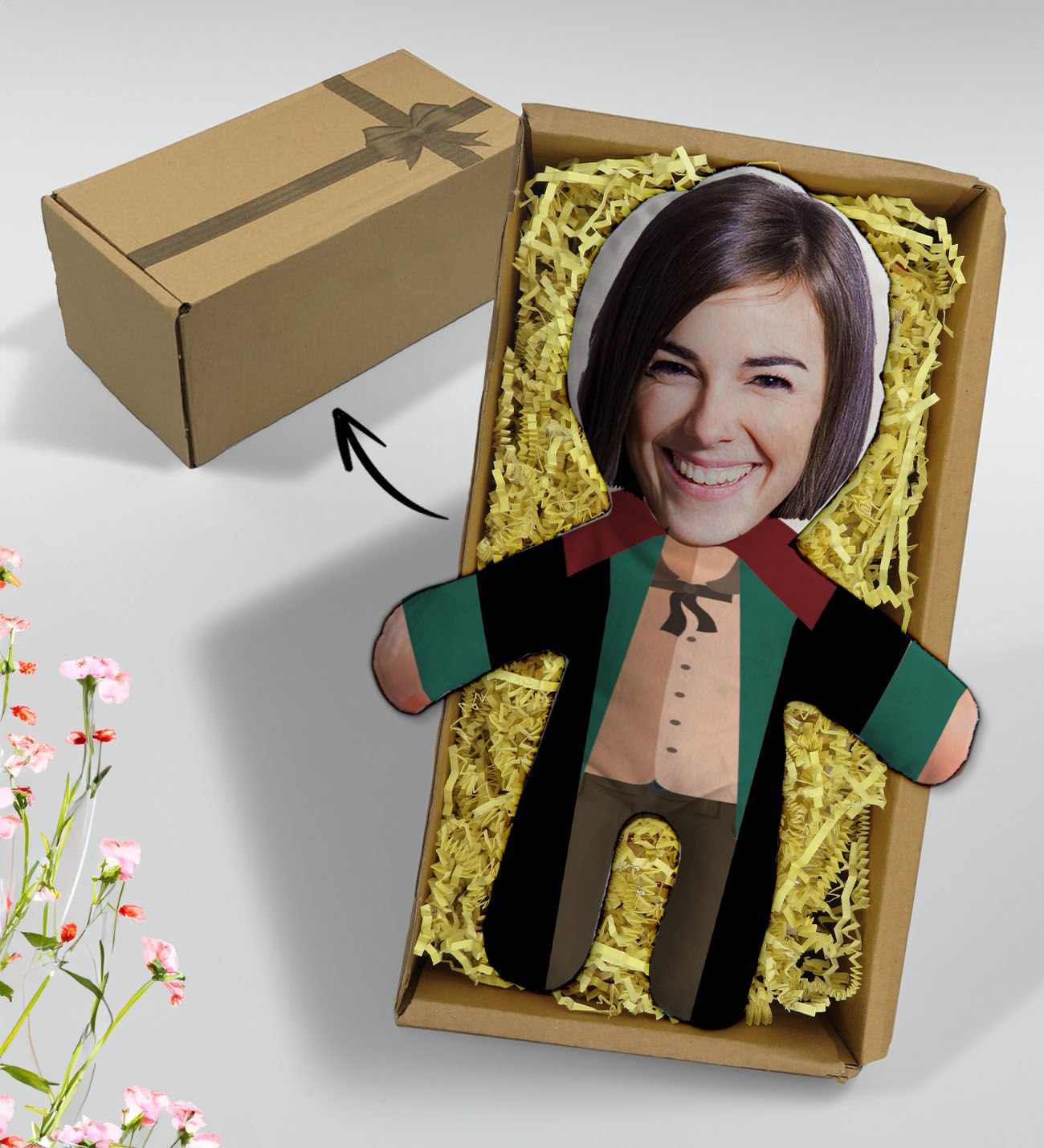 BK Gift Hediye Kutusunda Kişiye Özel Fotoğraflı Kadın Avukat Tasarımlı Bebek Yastık, Arkadaşa Hediye, Sevgiliye Hediye, Doğum Günü Hediyesi
