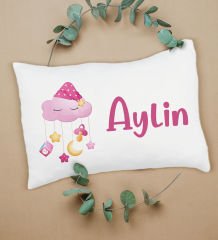 BK Kids Kişiye Özel İsimli Bebek Battaniye ve Yastık Hediye Seti, Yeni Doğan Bebek Hediyesi, Bebek Uyku Seti-7