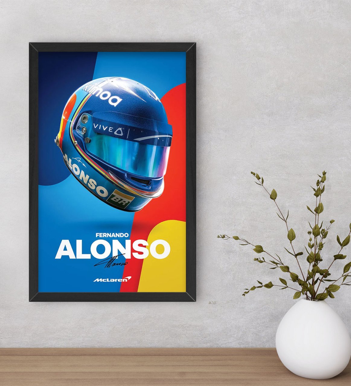 BK Gift Formula 1 Tasarımlı Dekoratif Ahşap Siyah Çerçeveli Tablo-11