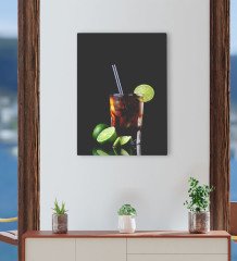 BK Gift Cafe & Bar & Restaurant Konseptli Kanvas Tablo 30x50cm-46