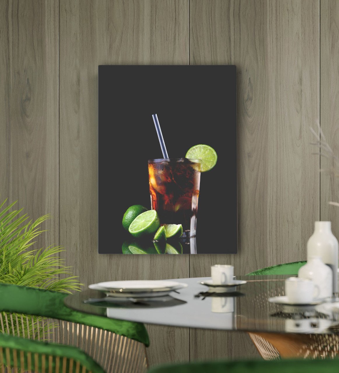 BK Gift Cafe & Bar & Restaurant Konseptli Kanvas Tablo 50x70cm-46
