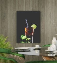 BK Gift Cafe & Bar & Restaurant Konseptli Kanvas Tablo 50x70cm-46
