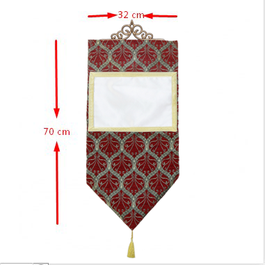 Sublimasyon Duvar Şalı - Bordo