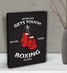 BK Gift Boxing Tasarımlı Dekoratif Mini Kanvas Tablo 15x20cm-3