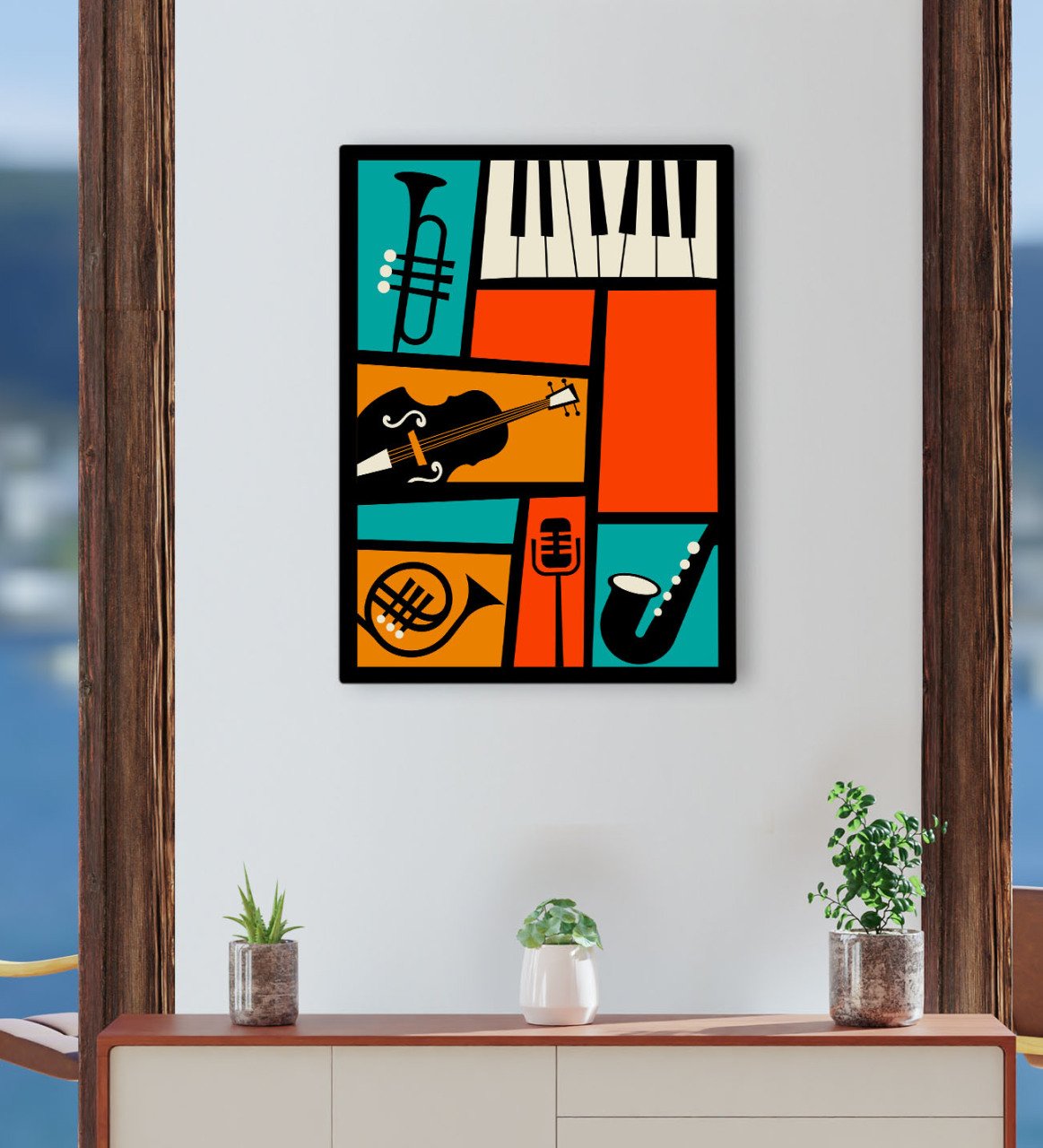 BK Gift Cafe & Bar & Restaurant Konseptli Kanvas Tablo 30x50cm-47