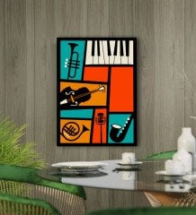 BK Gift Cafe & Bar & Restaurant Konseptli Kanvas Tablo 50x70cm-47