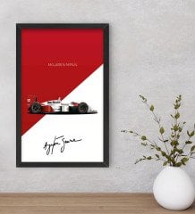 BK Gift Formula 1 Tasarımlı Dekoratif Ahşap Siyah Çerçeveli Tablo-13