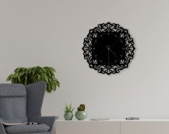 BK Home Dekoratif 45cm Ahşap Duvar Saati-41