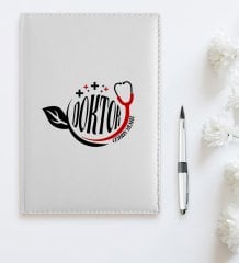 BK Gift Kişiye Özel Mesleki Doktor 2023 Beyaz Deri Ajanda  10