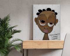 BK Home The Lazy People Collection Careless Dude Tasarımlı Kanvas Tablo 50x70cm-1