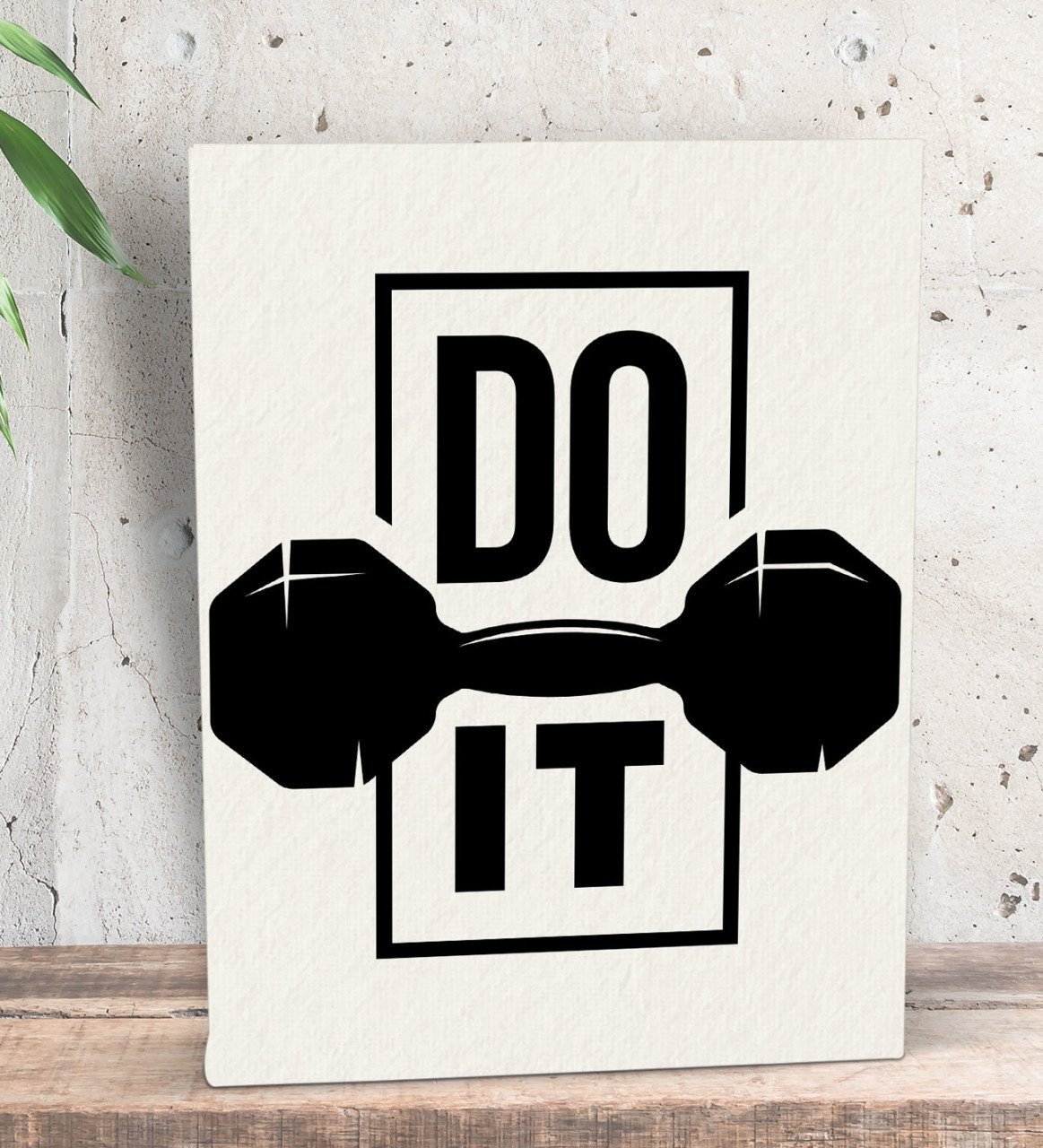 BK Gift Do It Tasarımlı Dekoratif Mini Kanvas Tablo 15x20cm-1