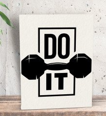 BK Gift Do It Tasarımlı Dekoratif Mini Kanvas Tablo 15x20cm-1