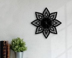 BK Home Dekoratif 45cm Ahşap Duvar Saati-43