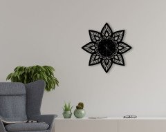 BK Home Dekoratif 45cm Ahşap Duvar Saati-43