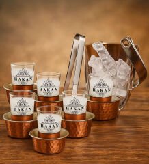BK Gift Kişiye Özel 14 Parça Ehlikeyf Rakı Seti ve Buz Kovası Hediyelik Takımı-1, Doğum Günü Hediyesi, Babaya Hediye, Erkeğe Hediye
