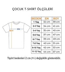 BK Gift Kişiye Özel Kendin Tasarla Siyah Yuvarlak Yaka Çocuk Tişört-1, Çocuğa Hediye, Eğlenceli T-shirt