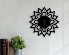 BK Home Dekoratif 45cm Ahşap Duvar Saati-45