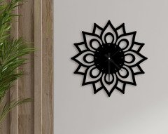 BK Home Dekoratif 45cm Ahşap Duvar Saati-45