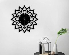 BK Home Dekoratif 45cm Ahşap Duvar Saati-45