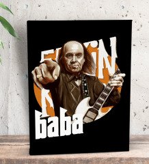 BK Gift Erkin Baba Tasarımlı Dekoratif Mini Kanvas Tablo 15x20cm-1