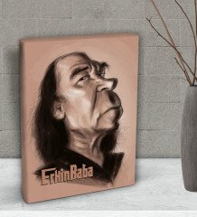 BK Gift Erkin Baba Tasarımlı Dekoratif Mini Kanvas Tablo 15x20cm-2