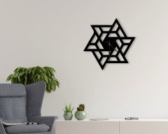 BK Home Dekoratif 45cm Ahşap Duvar Saati-47