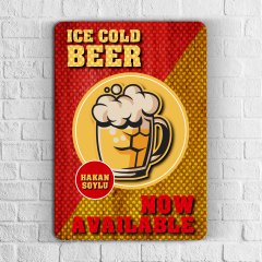 Kişiye Özel Beer Tasarımlı Retro Ahşap Duvar Levhası - 6