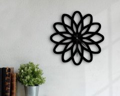BK Home Dekoratif 45cm Ahşap Duvar Saati-49