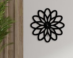 BK Home Dekoratif 45cm Ahşap Duvar Saati-49