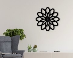 BK Home Dekoratif 45cm Ahşap Duvar Saati-49