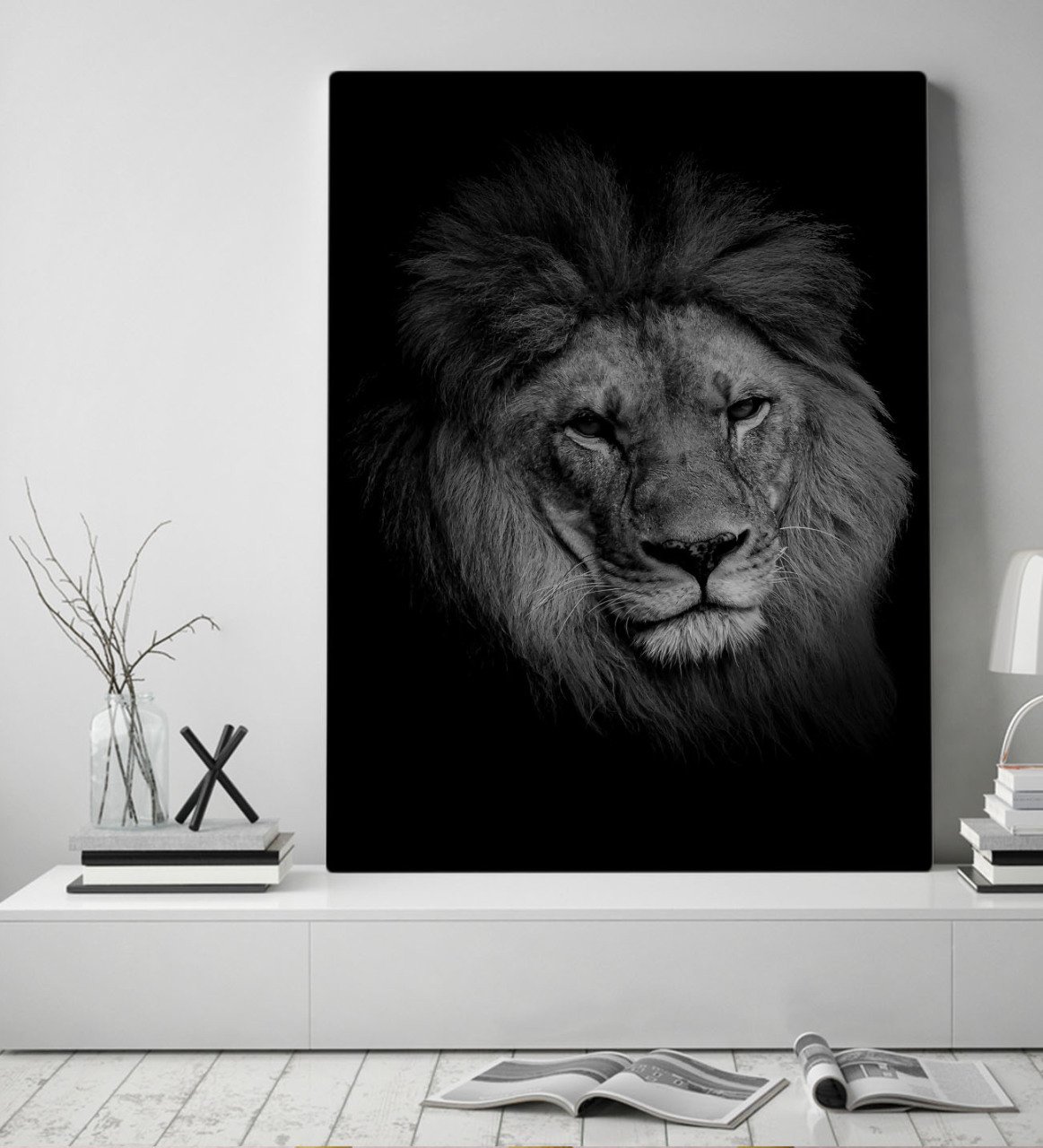 BK Home Aslan Tasarımlı Kanvas Tablo 50x70cm-2